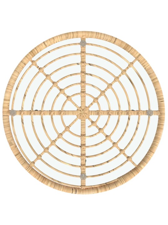 Söögilaud ø80 cm , karastatud klaas ja teras