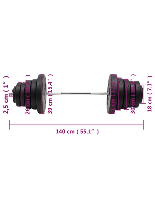 Raskuskang ketastega, 90 kg