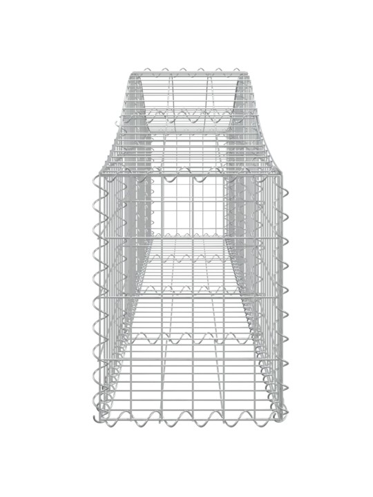 Kaarekujulised gabioonkorvid 2 tk, 200x30x40/60 cm, raud