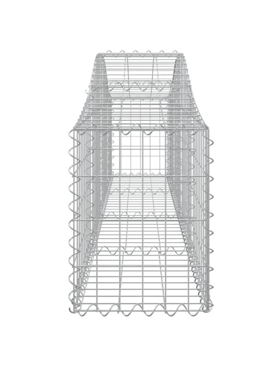 Kaarekujulised gabioonkorvid 5 tk, 200x30x40/60 cm, raud