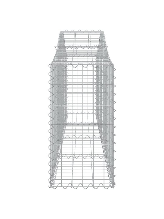 Kaarekujulised gabioonkorvid 2 tk, 200x30x60/80 cm, raud