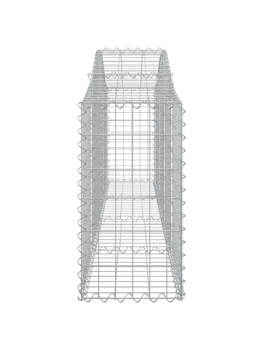 Kaarekujulised gabioonkorvid 3 tk, 200x30x60/80 cm, raud