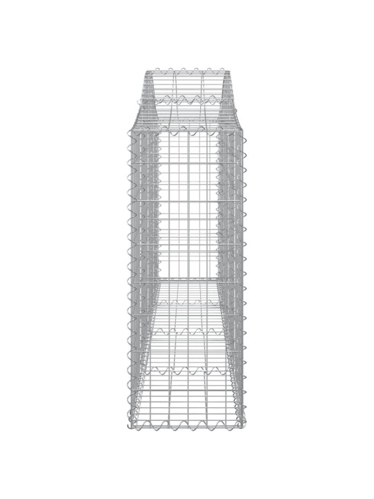 Kaarekujulised gabioonkorvid 3 tk, 200x30x80/100 cm, raud