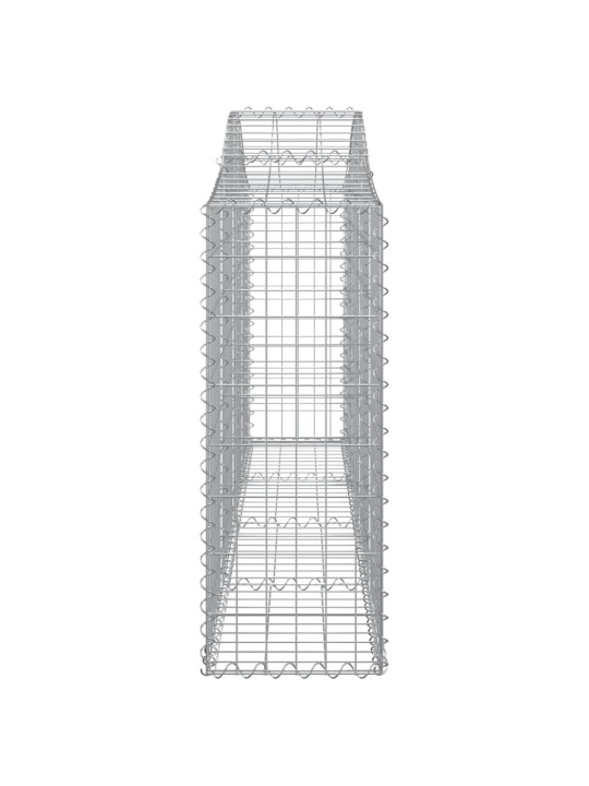 Kaarekujulised gabioonkorvid 4 tk, 200x30x80/100 cm, raud