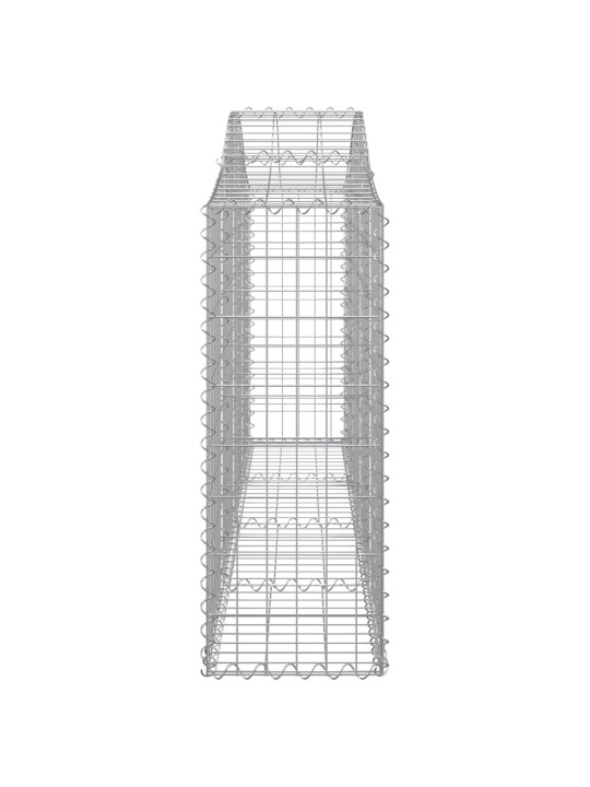 Kaarekujulised gabioonkorvid 6 tk, 200x30x80/100 cm, raud