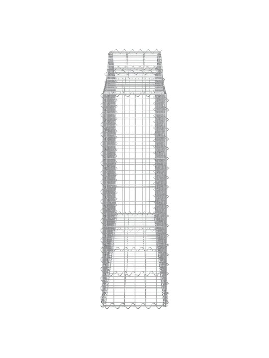 Kaarekujulised gabioonkorvid 2 tk, 200x30x100/120 cm, raud