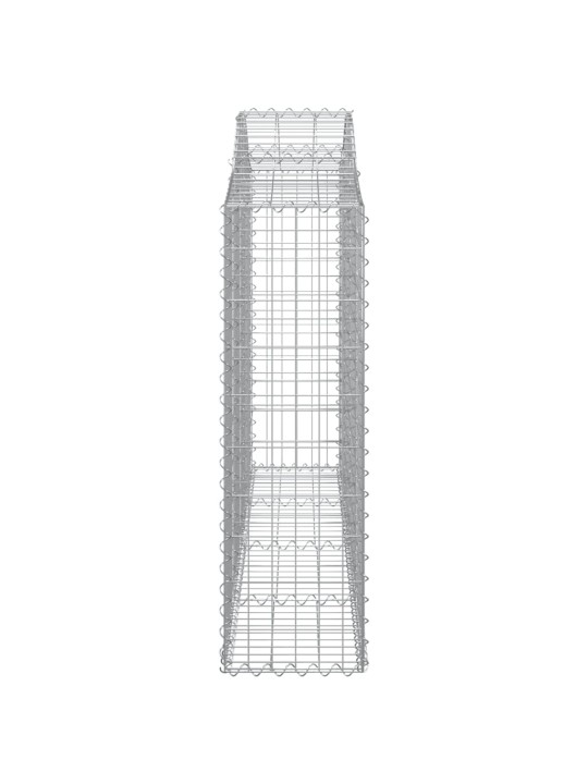 Kaarekujulised gabioonkorvid 4 tk, 200x30x100/120 cm, raud