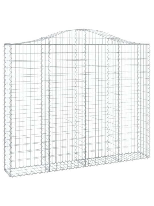 Kaarekujulised gabioonkorvid 10 tk, 200x30x160/180 cm, raud