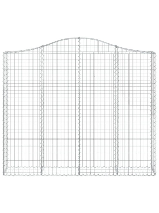 Kaarekujulised gabioonkorvid 10 tk, 200x30x160/180 cm, raud