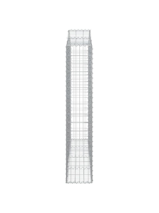 Kaarekujulised gabioonkorvid 10 tk, 200x30x160/180 cm, raud