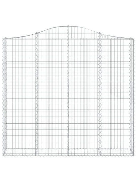 Kaarekujulised gabioonkorvid 2 tk, 200x30x180/200 cm, raud