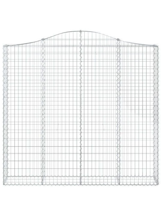 Kaarekujulised gabioonkorvid 4 tk, 200x30x180/200 cm, raud