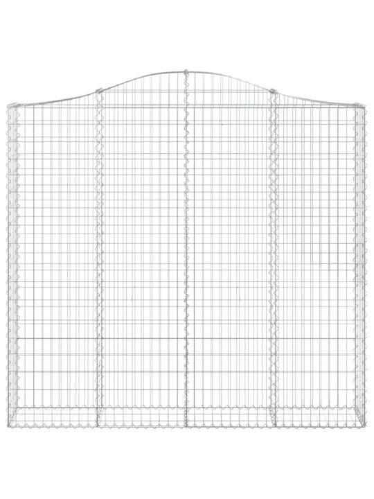 Kaarekujulised gabioonkorvid 5 tk, 200x30x180/200 cm, raud