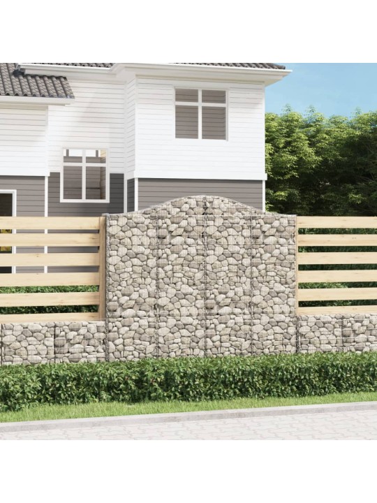 Kaarekujulised gabioonkorvid 13 tk, 200x30x180/200 cm, raud