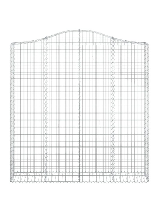 Kaarekujulised gabioonkorvid 2 tk, 200x30x200/220 cm, raud