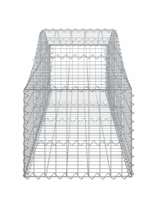 Kaarekujulised gabioonkorvid 2 tk, 200x50x40/60 cm, raud