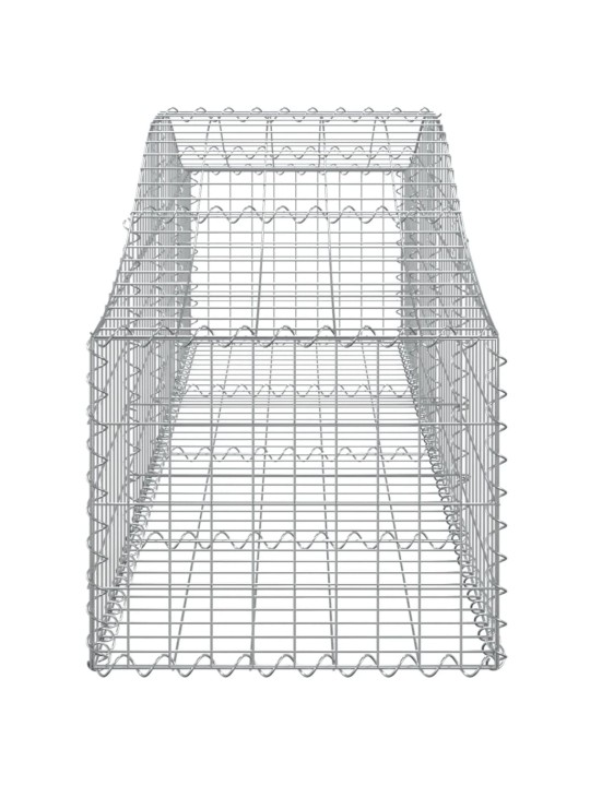 Kaarekujulised gabioonkorvid 3 tk, 200x50x40/60 cm, raud