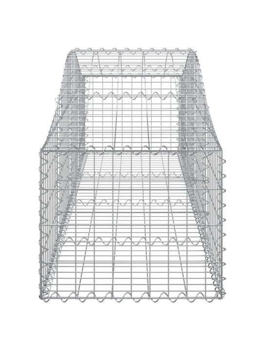 Kaarekujulised gabioonkorvid 4 tk, 200x50x40/60 cm, raud