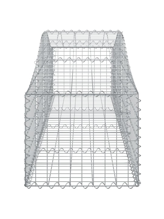 Kaarekujulised gabioonkorvid 6 tk, 200x50x40/60 cm, raud