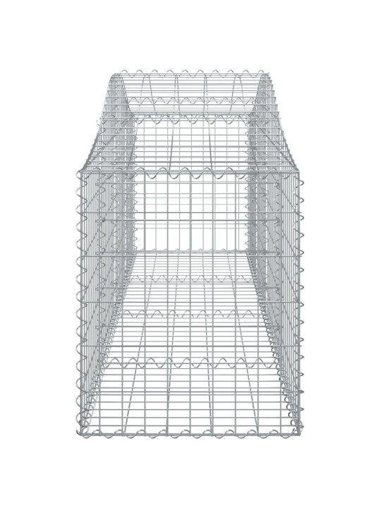 Kaarekujulised gabioonkorvid 2 tk, 200x50x60/80 cm, raud