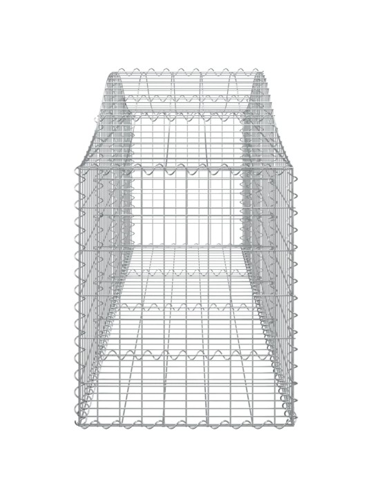 Kaarekujulised gabioonkorvid 10 tk, 200x50x60/80 cm, raud