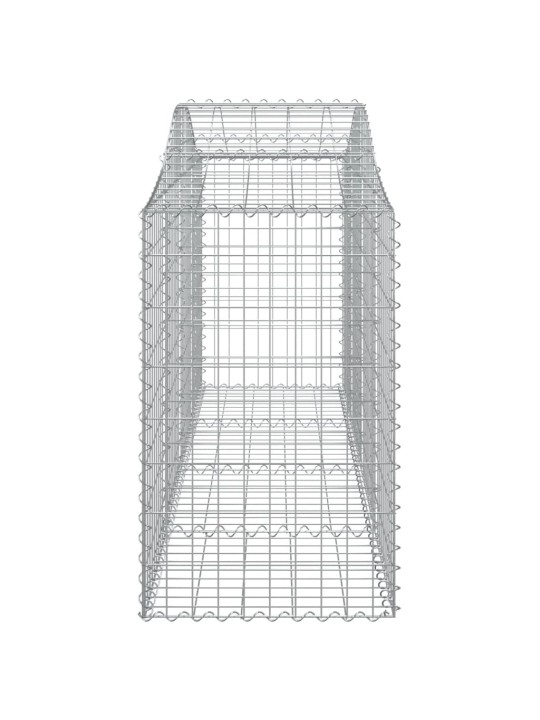 Kaarekujulised gabioonkorvid 10, 200x50x80/100cm tsingitud raud