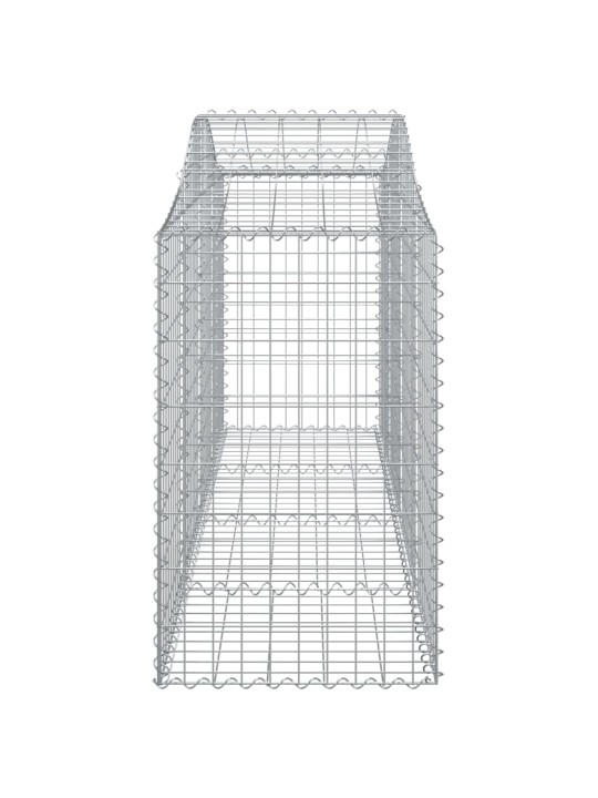 Kaarekujulised gabioonkorvid 30, 200x50x80/100cm tsingitud raud