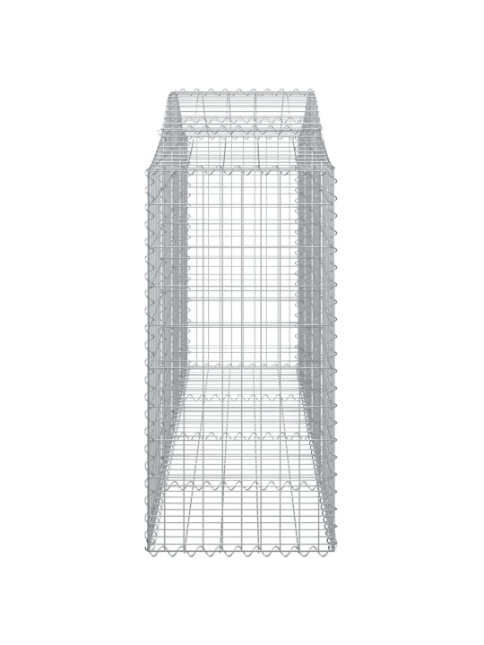 Kaarekujulised gabioonkorvid 2 tk, 200x50x120/140 cm, raud