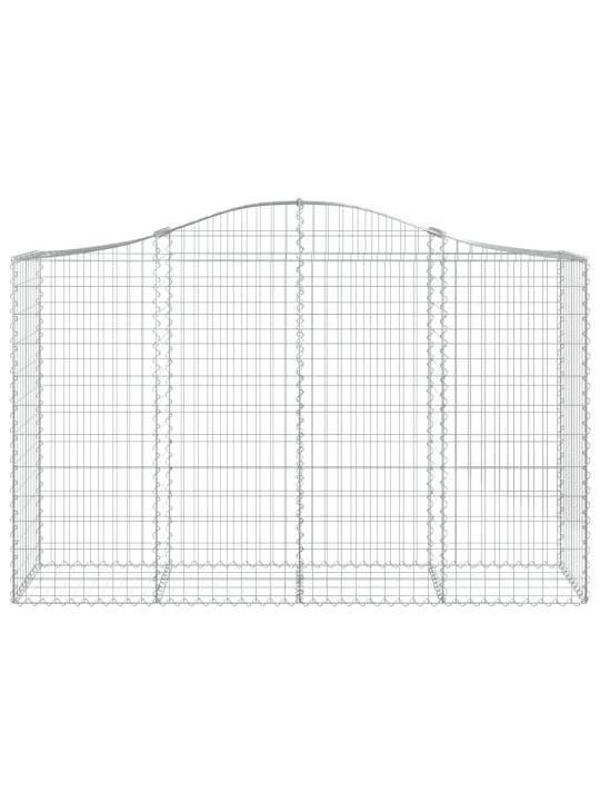 Kaarekujulised gabioonkorvid 3 tk, 200x50x120/140 cm, raud