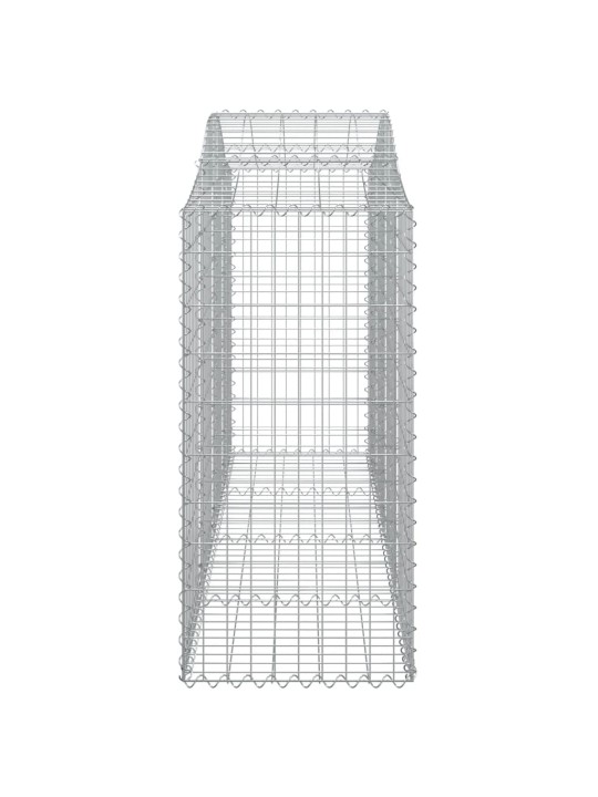 Kaarekujulised gabioonkorvid 3 tk, 200x50x120/140 cm, raud