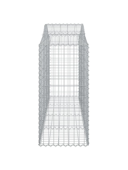 Kaarekujulised gabioonkorvid 12 tk, 200x50x120/140 cm, raud