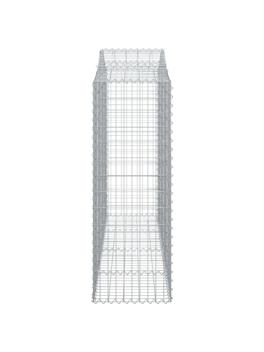 KAAREKUJULISED GABIOONKORVID 50 TK, 200X50X140/160 CM, RAUD