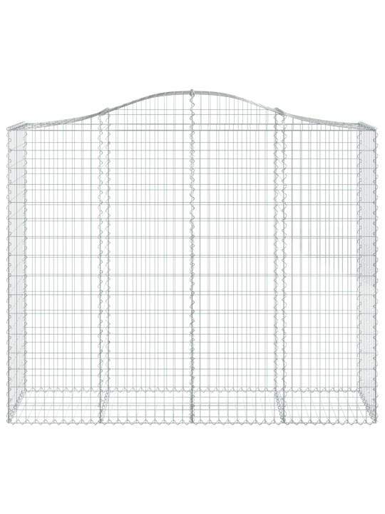 Kaarekujulised gabioonkorvid 2 tk, 200x50x160/180 cm, raud