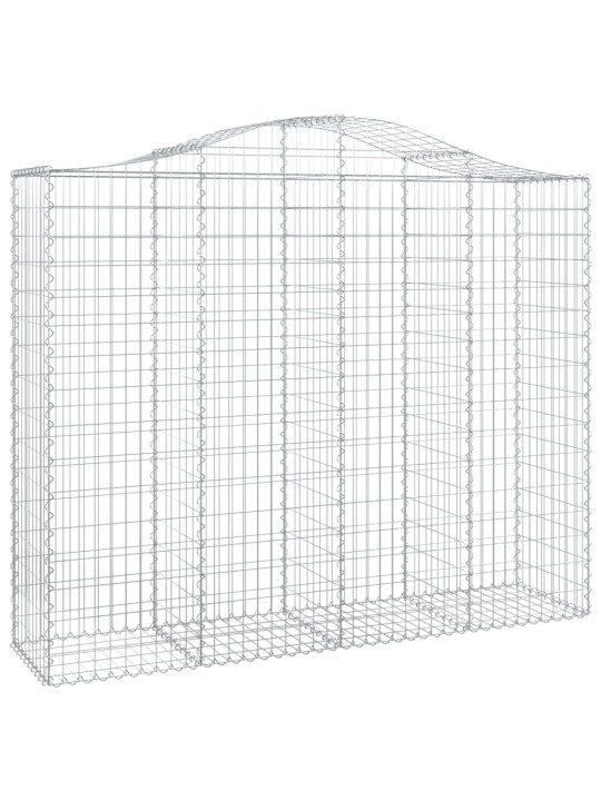 Kaarekujulised gabioonkorvid 3 tk, 200x50x160/180 cm, raud