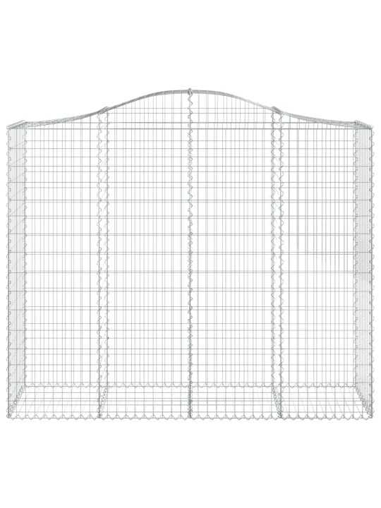 Kaarekujulised gabioonkorvid 3 tk, 200x50x160/180 cm, raud