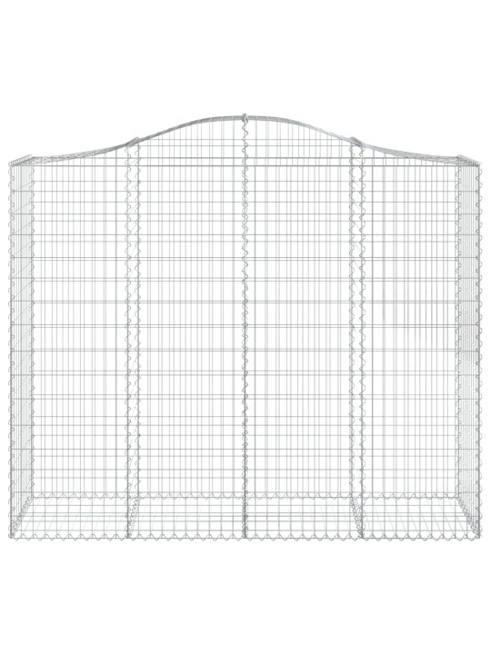 Kaarekujulised gabioonkorvid 10 tk, 200x50x160/180 cm, raud