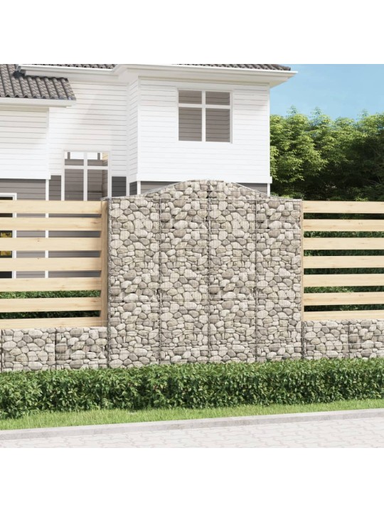 Kaarekujulised gabioonkorvid 8 tk, 200x50x200/220 cm, raud