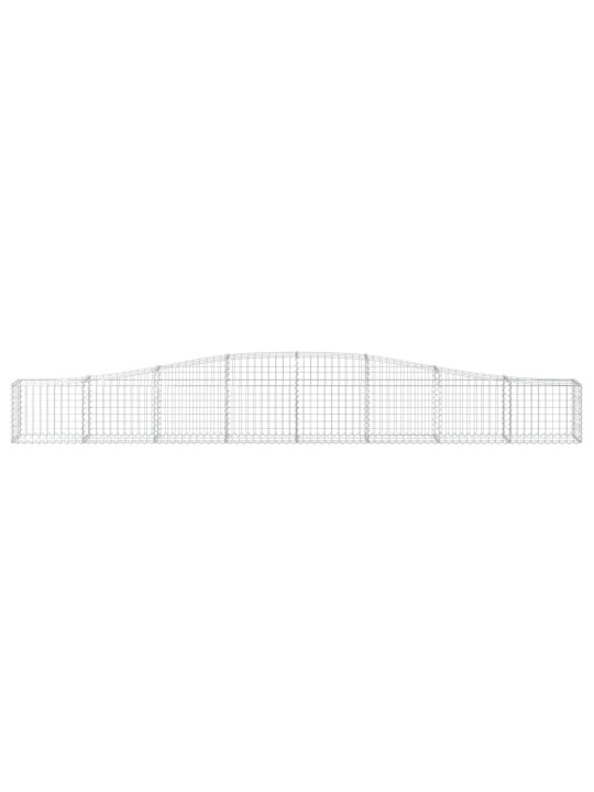 Kaarekujulised gabioonkorvid 3 tk, 400x30x40/60 cm, raud