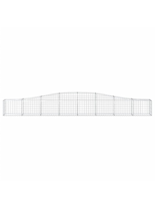 Kaarekujulised gabioonkorvid 4 tk, 400x30x40/60 cm, raud