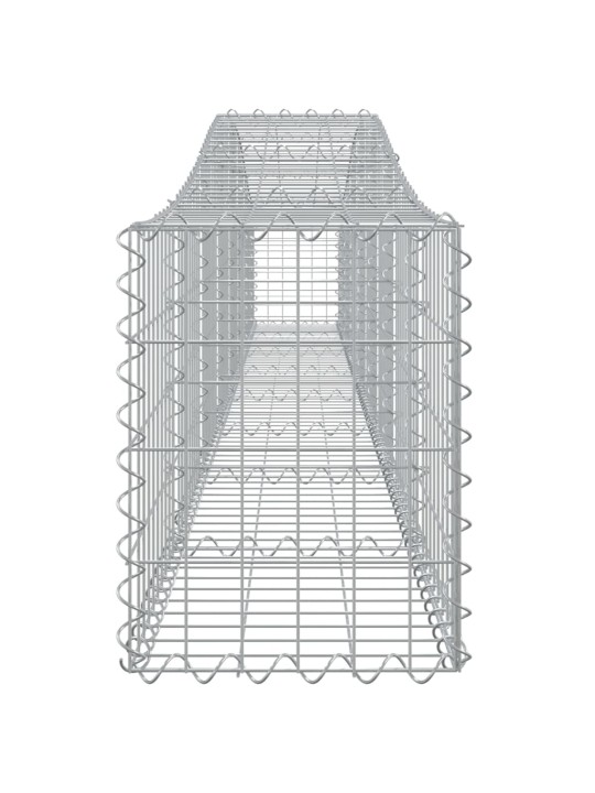 Kaarekujulised gabioonkorvid 9 tk, 400x30x40/60 cm, raud