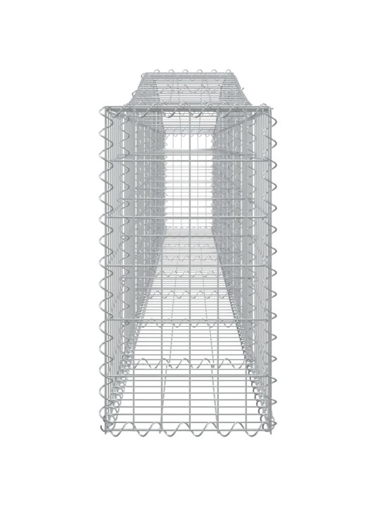 Kaarekujulised gabioonkorvid 2 tk, 400x30x60/80 cm, raud