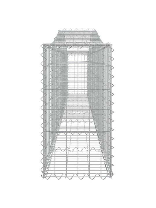 Kaarekujulised gabioonkorvid 4 tk, 400x30x60/80 cm, raud