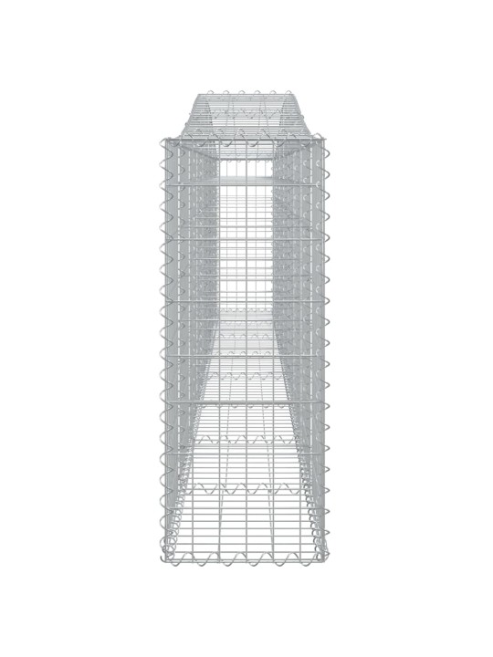 Kaarekujulised gabioonkorvid 9 tk, 400x30x80/100 cm, raud