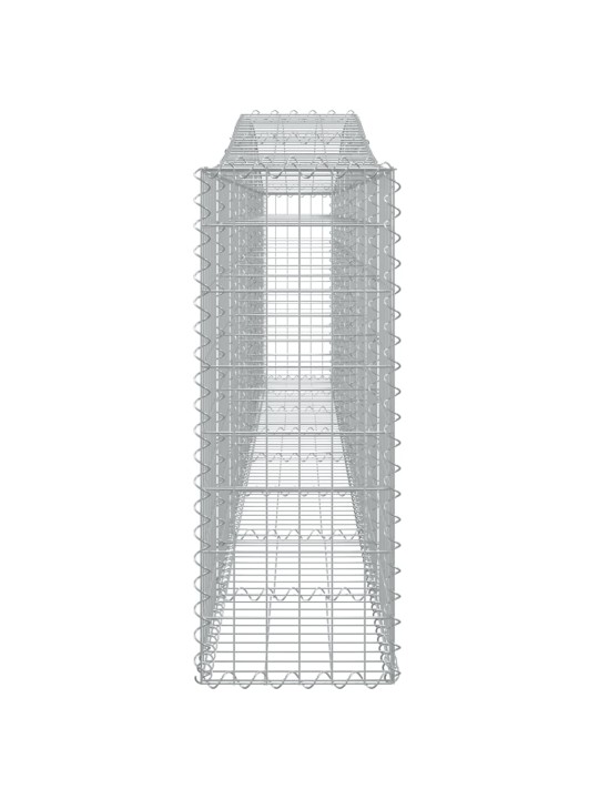 Kaarekujulised gabioonkorvid 25 tk, 400x30x80/100 cm, raud