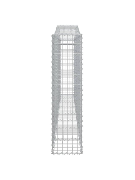 Kaarekujulised gabioonkorvid 2 tk, 400x30x120/140 cm, raud