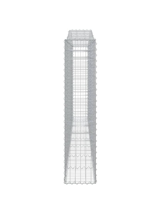 Kaarekujulised gabioonkorvid 6 tk, 400x30x140/160 cm, raud