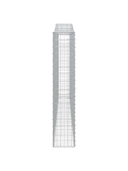 Kaarekujulised gabioonkorvid 4 tk, 400x30x160/180 cm, raud