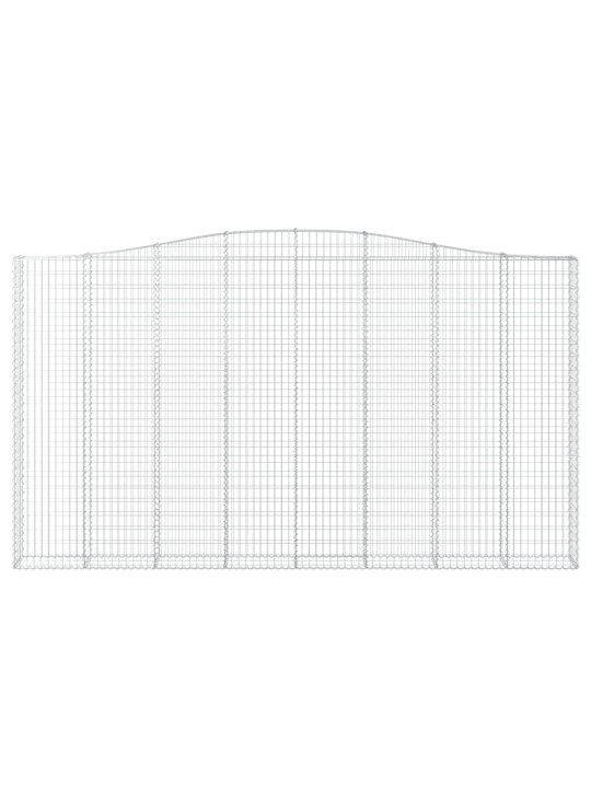 Kaarekujulised gabioonkorvid 6 tk, 400x30x220/240 cm, raud