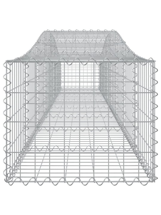 Kaarekujulised gabioonkorvid 2 tk, 400x50x40/60 cm, raud