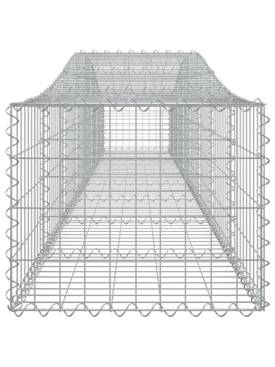 Kaarekujulised gabioonkorvid 3 tk, 400x50x40/60 cm, raud